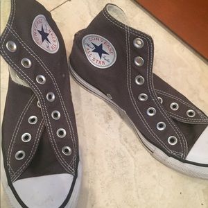 High top brown converse